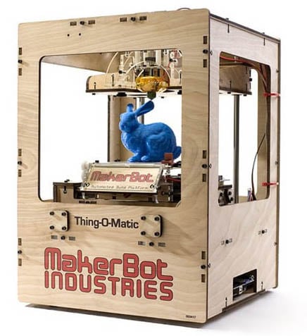 MakerBot’s Thing-O-Matic 3D printer uses Arduino processor boards Image of MakerBot’s Thing-O-Matic 3D printer uses Arduino processor boards
