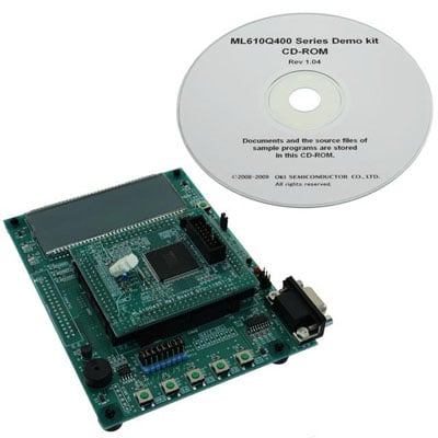 The ROHM ML610QX demo board Image of The ROHM ML610QX demo board