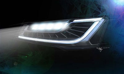 Audi’s new “Matrix” adaptive headlamps Audi’s new “Matrix” adaptive headlamps