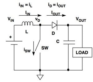 Analog Devices boost-switching regulator circuit Image of Analog Devices boost-switching regulator circuit