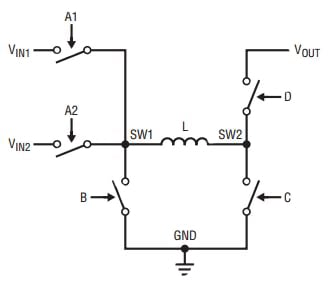 Linear Technology LTC3118 buck-boost converter Diagram of Linear Technology LTC3118 buck-boost converter