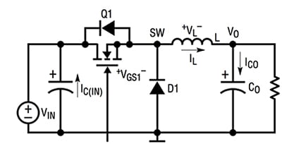 Linear Technology typical switching regulator Image of Linear Technology typical switching regulator