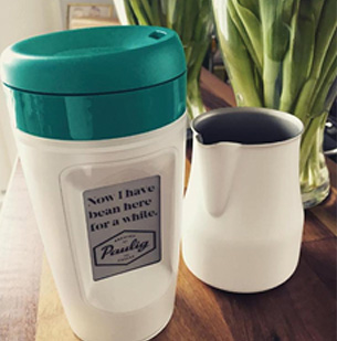 Paulig Muki mug e-paper display Image of Paulig Muki mug e-paper display
