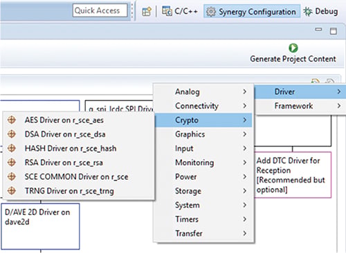 Component is added completely through a visual interface Image of component is added completely through a visual interface