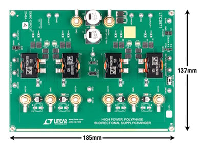 Linear Technology LTC3871 four phase demo board Imagen de la placa de demostración de cuatro fases Linear Technology LTC3871