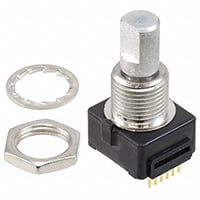 CTS 291V1022F832AB with the typical threaded bushing, lock washer, and lock nut Imagen del CTS 291V1022F832AB con el buje roscado, la arandela de seguridad y la contratuerca típicos