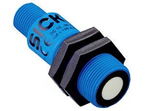 SICK UM18-218 200 kHz ultrasonic transducer Image of SICK UM18-218 200 kHz ultrasonic transducer