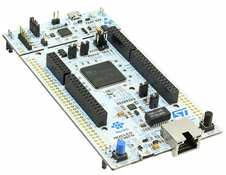 STMicroelectronics STM32F746ZG Nucleo board Image of STMicroelectronics STM32F746ZG Nucleo board
