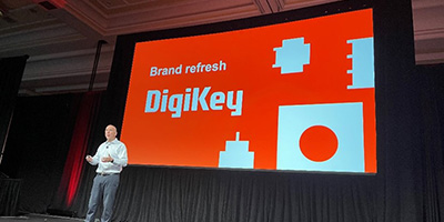 DigiKey unveiled its updated logo and brand system during the 2023 EDS Leadership Summit Image of DigiKey unveiled its updated logo and brand system during the 2023 EDS Leadership Summit
