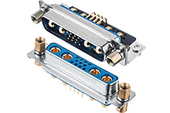 Conectores Sub-D de densidad mixta Combo-D
   Image of Amphenol Positronic's Combo-D Mixed Density D-Sub Connectors