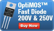 Infineon OptiMOS Fast Diode 200V & 250V Infineon OptiMOS
