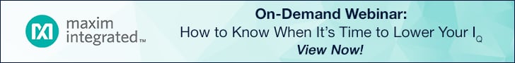 Analog Devices' nanoPower On-Demand Webinar Image of Analog Devices' MAX17222 Webinar