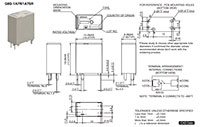 Omron's G8G-1A7R Diagram Imagen del diagrama G8G-1A7R de Omron