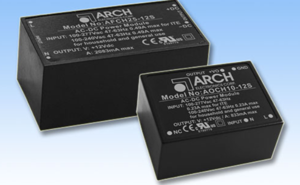 ARCH Electronics' ITE AC/DC Encapsulated Power Converter - Board-Mount Image of ARCH Electronics' ITE AC/DC Encapsulated Power Converter - Board-Mount
