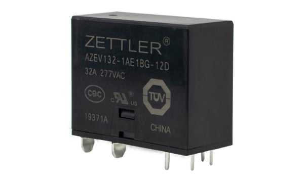American Zettler's AZEV132 Series E-Mobility Relays Image of American Zettler's AZEV132 Series E-Mobility Relays
