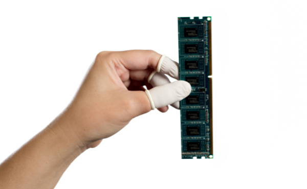 Bertech's FC-N Series ESD Nitrile Finger Cots Image of Bertech's FC-N Series ESD Nitrile Finger Cots