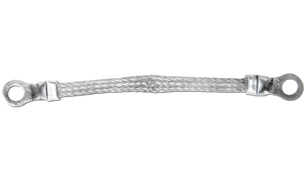 Falconer Electronics' 1/2" Width Braided Ground Strap Image of Falconer Electronics' 1/2" Width Braided Ground Strap