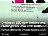 UDOO's Driving an LED from Arduino and reading from Linux Imagen de manejo de LED desde Arduino y lectura desde Linux de UDOO