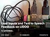 UDOO's User inputs and Text to Speech Feedback on UDOO Imagen de entradas del usuario y los comentarios de texto a voz en UDOO
