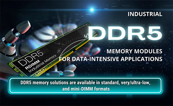 Virtium's Industrial DDR5 Memory Modules Image of Virtium's Industrial DDR5 Memory Modules