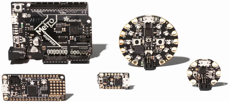 Adafruit parts with Python Image of Adafruit parts with Python