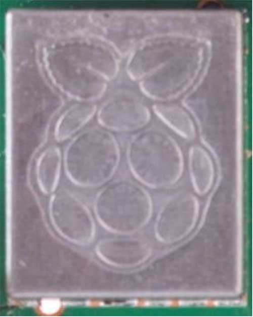 The Wi-Fi module in its metal housing The Wi-Fi module in its metal housing