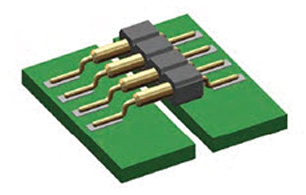 Image of Mill-Max header/jumper with Z-bend surface-mount terminations