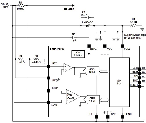 Diagram of Texas Instruments LMP92064