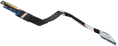 Image of low-profile capabilities of 3M&trade; Twin Axial Cable Assemblies