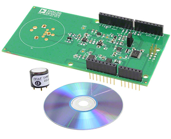 Image of Analog Devices-branded 'shield' expansion boards toxic gas detection