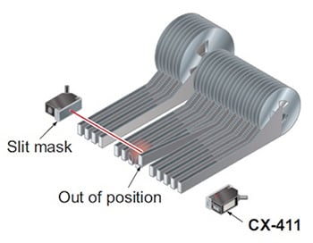 Image of optical sensing to verify correct alignment