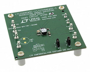 Image of Linear Technology’s DC1459B-A piezo energy-harvesting development kit