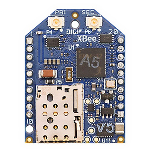 Imagen del módulo de radio celular LTE Cat 1 de XBee XBC-V1-UT-001 de Digi International