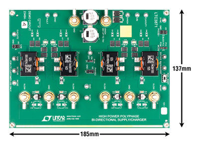 Image of Linear Technology LTC3871 four phase demo board