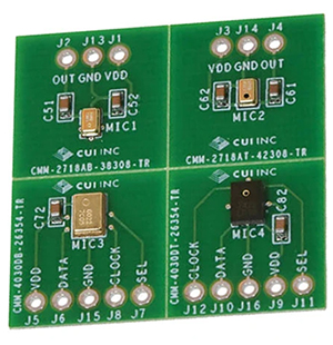Imagen de la placa de desarrollo DEVKIT-MEMS-001 de CUI Devices