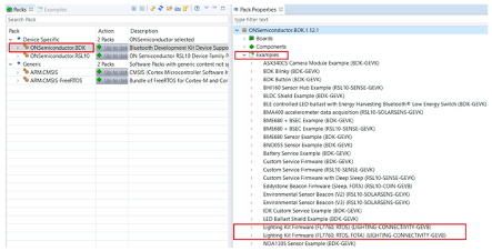 Imagen del SDK CMSIS Bluetooth de ON Semiconductor