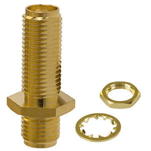 Image of Amphenol RF bulkhead SMA connector