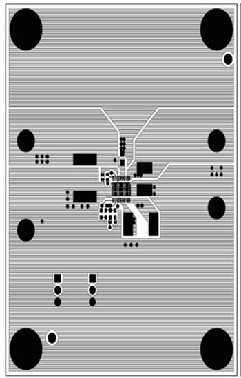 Diagrama de la disposición de la capa superior recomendada de LTC3113 de Linear Tech