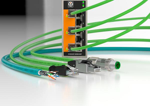 Image of second and third cable connectors shown here are RJ connectors