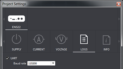 Image of Otii project LOGS setup