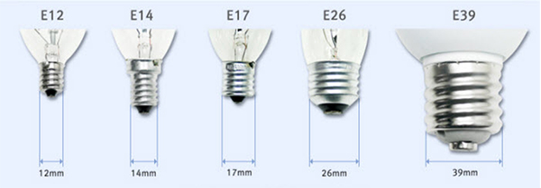 Image of 26 mm E26 Edison lightbulb base