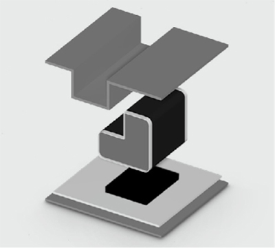 Image of graphite foam gasket (center) can be fabricated with various geometries