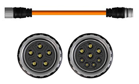 Image of Molex 120480 M23 cordsets feature overmolding
