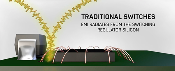 Imagen de los cables de unión de la matriz del CI al envase