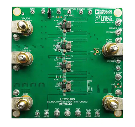 Image of Analog Devices DC2874A-C evaluation board for the LTC3310S