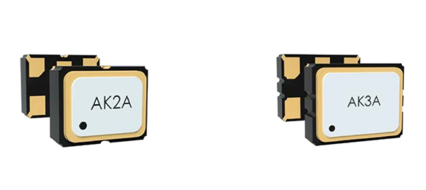 Image of Abracon AK3A (right) and AK2A series (left) crystal oscillators