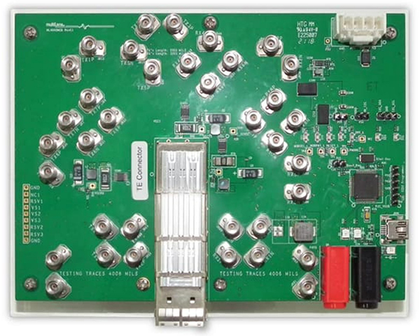 Image of Multilane dev platform designed for use with next-generation 800 G transceivers