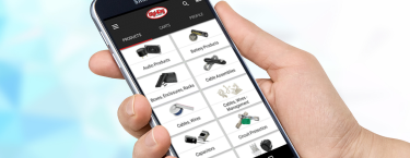 Página de la aplicación móvil de Digikey