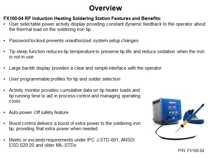 Image of American Hakko FX100-04 RF Induction Heat Soldering Station - Overview