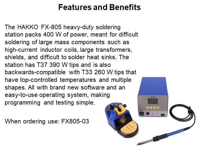 Features and Benefits